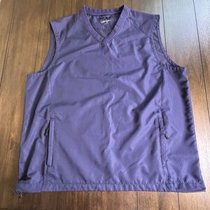 Walter Hagen Sleeveless Golf Vest Navy Blue Size XL Windbreaker Zip Pocket